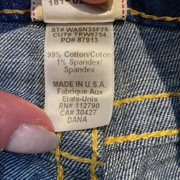 True Religion Wide Leg Jean Size 25 - Picture 10 of 13